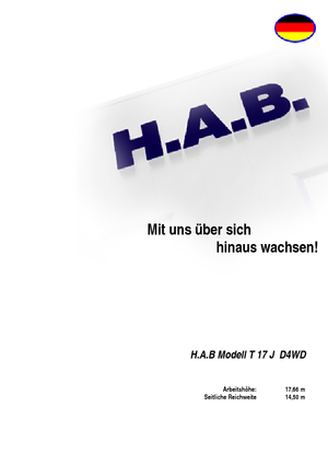 Teleskopska podizna platforma na gusjenicama HAB T 17 JD 4WD