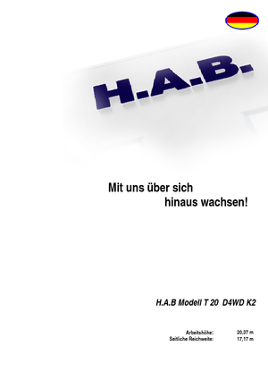 Teleskopska podizna platforma na gusjenicama HAB T 20 D 4WD K2