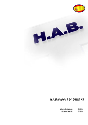 Teleskopska podizna platforma na gusjenicama HAB T 24 D 4WD K5