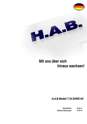 Teleskopska podizna platforma na gusjenicama HAB T 24 D 4WD K5