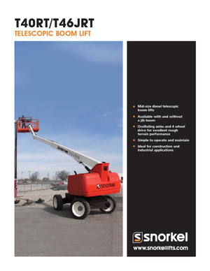 Teleskopska podizna platforma na gusjenicama Snorkel T40RT