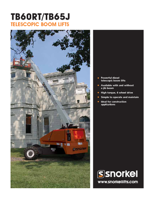 Teleskopska podizna platforma na gusjenicama Snorkel T60RT