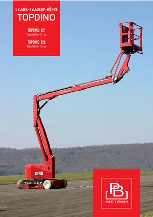 Zglobna podizna platforma na kotačima PB Topdino 126 D