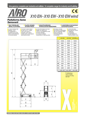 Dizalice na škare na kotačima AIRO X 10 EW