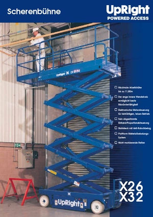 Dizalice na škare na kotačima UpRight X 26 N