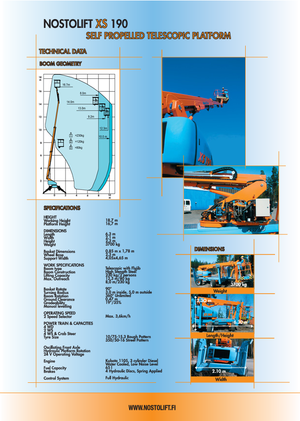 Teleskopska podizna platforma na gusjenicama Nostolift XS 190