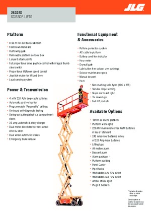 Dizalice na škare na kotačima JLG 2632ES