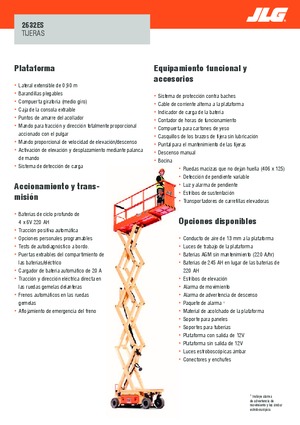 Dizalice na škare na kotačima JLG 2632ES