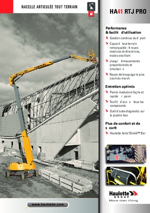 Zglobna podizna platforma na kotačima Haulotte HA41 RTJ PRO