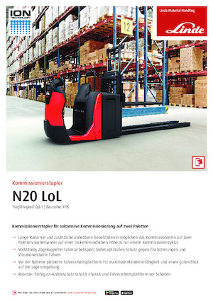 Skupljači narudžbi Linde N20LoL