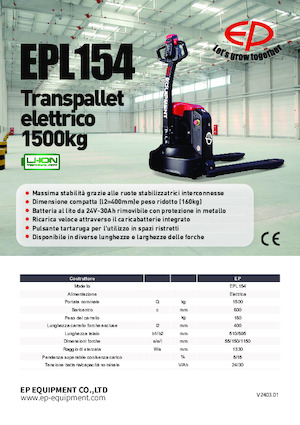 Dizalice za palete EP EPL154