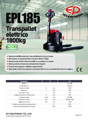 Dizalice za palete EP EPL185