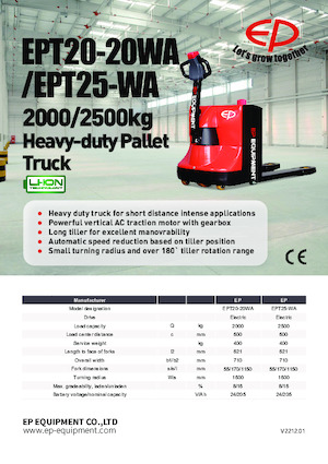 Dizalice za palete EP EPT20-20WA