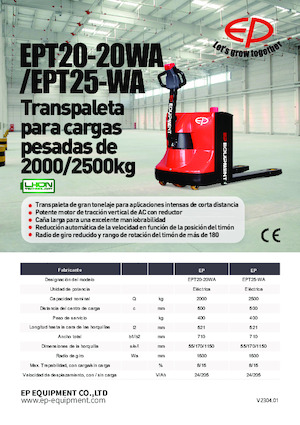 Dizalice za palete EP EPT20-20WA