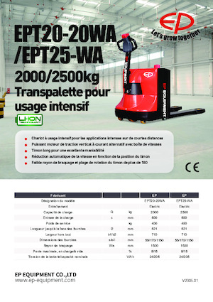 Dizalice za palete EP EPT20-20WA