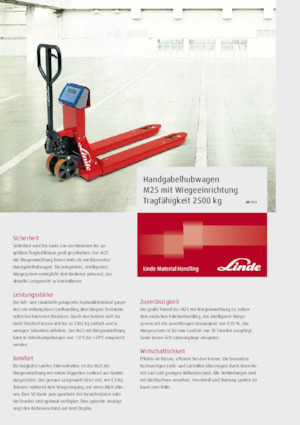 Dizalice za palete Linde M25 Scale+ 