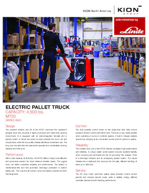 Dizalice za palete Linde MT20