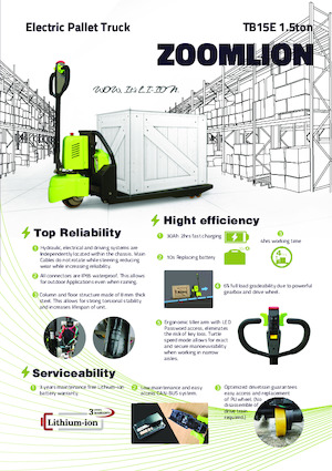 Dizalice za palete Zoomlion TB15E
