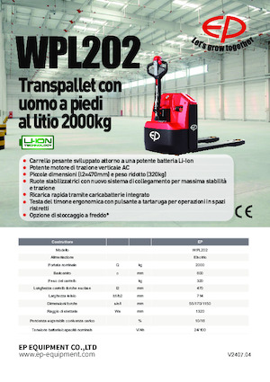 Dizalice za palete EP WPL202