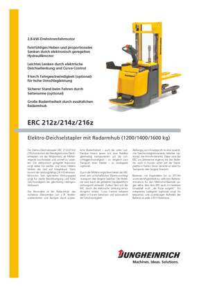 Paletni viličar za stojeće rukovatelje Jungheinrich ERC 212z
