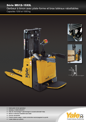 Paletni viličar za stojeće rukovatelje Yale MS12X