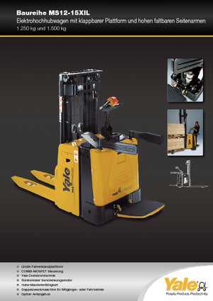 Paletni viličar za stojeće rukovatelje Yale MS12X