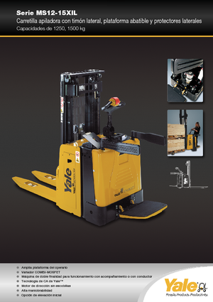 Paletni viličar za stojeće rukovatelje Yale MS12X