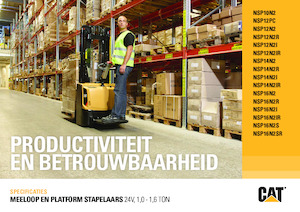 Paletni viličar za stojeće rukovatelje Caterpillar NSP16N2(I)R