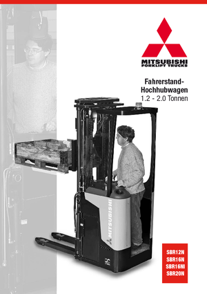 Paletni viličar za stojeće rukovatelje Mitsubishi SBR12N