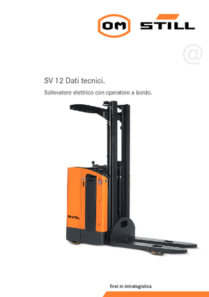 Paletni viličar za stojeće rukovatelje Still SV 12