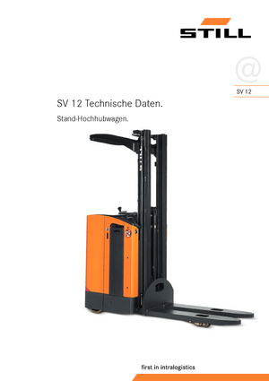 Paletni viličar za stojeće rukovatelje Still SV 12