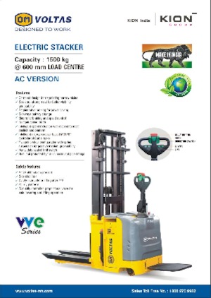 Paletni viličar za stojeće rukovatelje OM VVE 15