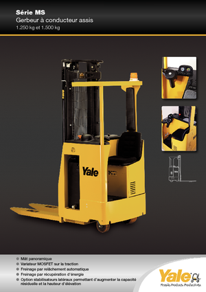 Paletni viličar za sjedeće rukovatelje Yale MS 12 S