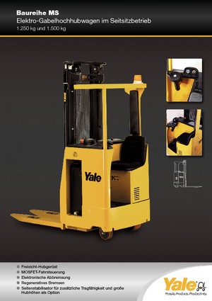 Paletni viličar za sjedeće rukovatelje Yale MS 12 S