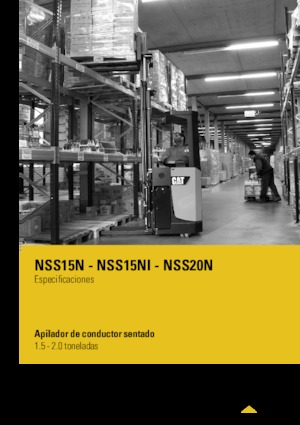 Paletni viličar za sjedeće rukovatelje Caterpillar NSS20N