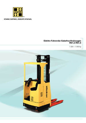 Paletni viličar za sjedeće rukovatelje Hyster RS 1.2