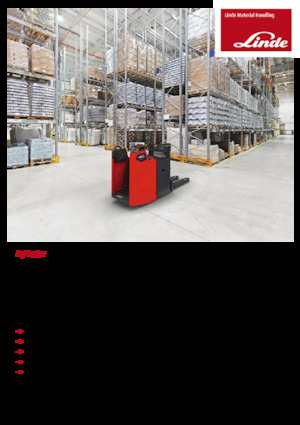 Paletni viličar za stojeće rukovatelje Linde D10FP