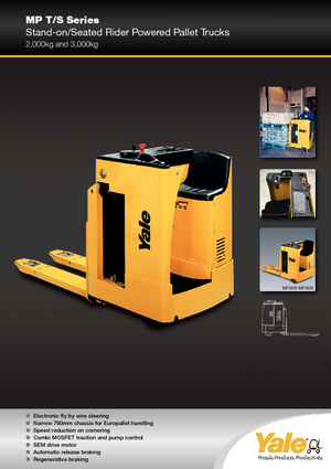 Platforma za stojeće rukovatelje za paletne viličare Yale MP 20 T