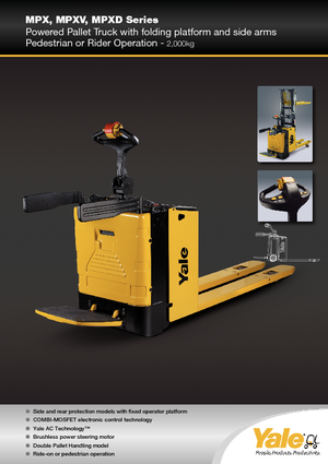 Platforma za stojeće rukovatelje za paletne viličare Yale MP20X 