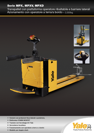 Platforma za stojeće rukovatelje za paletne viličare Yale MP20X 