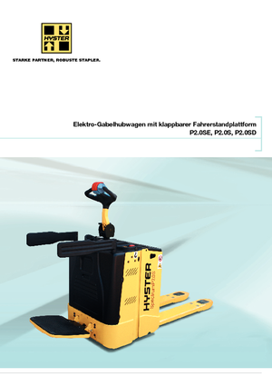 Platforma za stojeće rukovatelje za paletne viličare Hyster P2.0S FBW