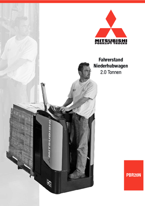 Platforma za stojeće rukovatelje za paletne viličare Mitsubishi PBR20N