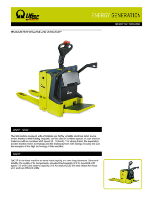 Platforma za stojeće rukovatelje za paletne viličare PRAMAC Lifter QX 20 P