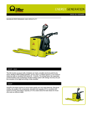 Platforma za stojeće rukovatelje za paletne viličare PRAMAC Lifter QX 22