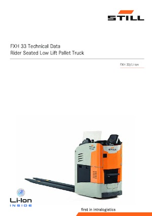 Paletni viličari za sjedeće vozače Still FXH 33