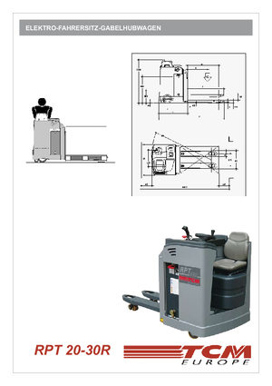 Paletni viličari za sjedeće vozače TCM RPT 20 R