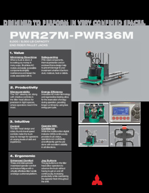 Platforma za stojeće rukovatelje za paletne viličare Mitsubishi PWR36M