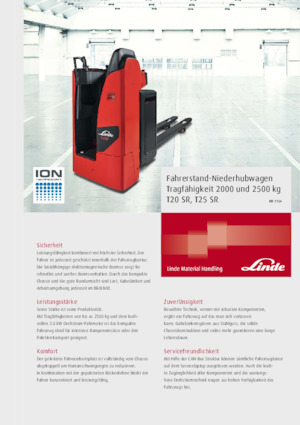 Platforma za stojeće rukovatelje za paletne viličare Linde T25SR 