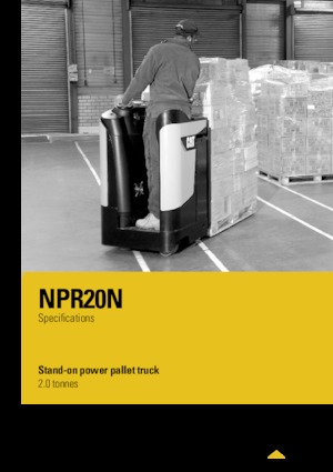 Platforma za stojeće rukovatelje za paletne viličare Caterpillar NPR20N