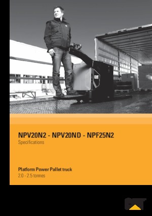 Platforma za stojeće rukovatelje za paletne viličare Caterpillar NPV20ND